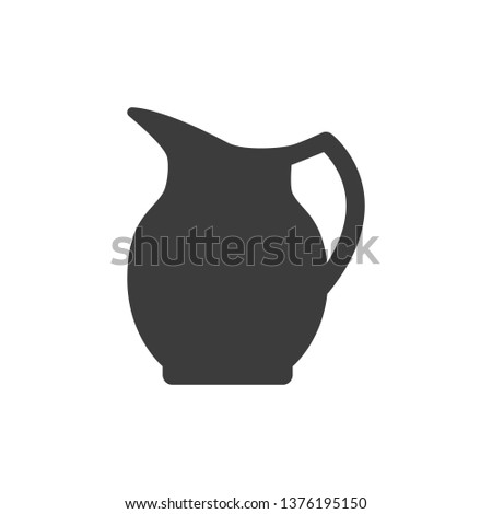 Pitcher icon on white background. Vector illustration