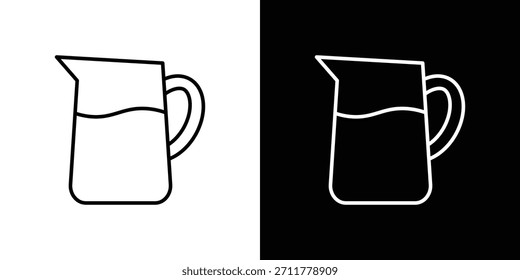 Umriss des Pitcher-Symbols Vektorisoliertes Piktogramm für das Web