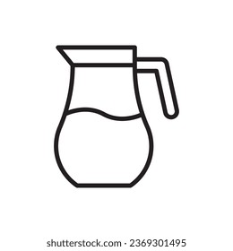Pitcher Icon Sign Symbol Vector