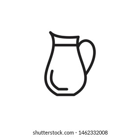 Pitcher icon vector flat illustration