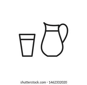 Pitcher icon vector flat illustration