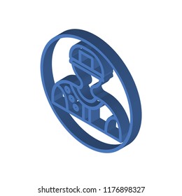 Pitcher isometric left top view 3D icon