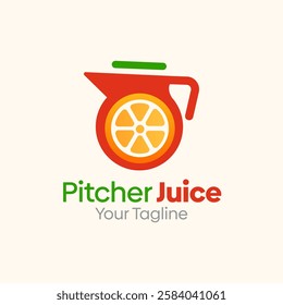 Pitcher Juice Logo Design Template. Good for Business, Agency, Community and Organization