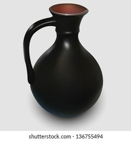 pitcher on a white background