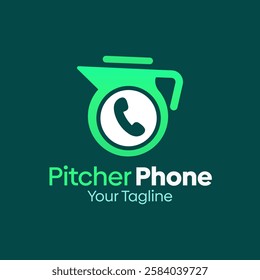 Pitcher Phone Logo Design Template. Good for Business, Agency, Community and Organization