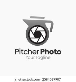 Pitcher Photo Logo Design Template. Good for Business, Agency, Community and Organization