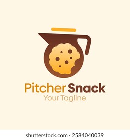 Pitcher Snack Logo Design Template. Good for Business, Agency, Community and Organization