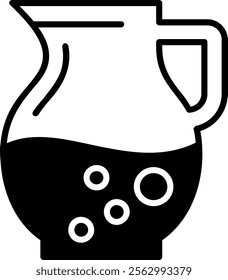 Pitcher Solid Style Icon Design