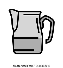 pitcher utensil color icon vector. pitcher utensil sign. isolated symbol illustration