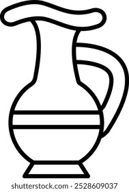 Pitcher Vector Illustration Detailed Icon