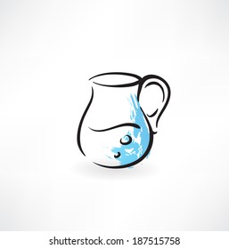 Pitcher Of Water Grunge Icon