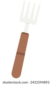 Pitchfork flat icon isolated on background.