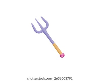 pitchfork icon 3d illustration render