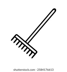 Pitchfork Icon. Agricultural and Livestock Equipment. Agricultural or Household Gardening Tools.