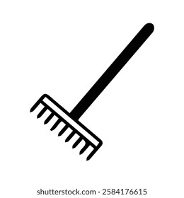 Pitchfork Icon. Agricultural and Livestock Equipment. Agricultural or Household Gardening Tools.