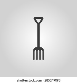 The pitchfork icon. Fork symbol. Flat Vector illustration