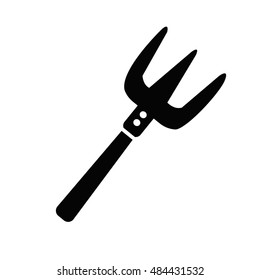 Pitchfork icon illustration design