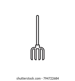 pitchfork icon illustration isolated vector sign symbol