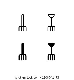 Pitchfork Icon Logo Vector Symbol