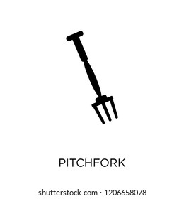 Pitchfork icon. Pitchfork symbol design from Agriculture, Farming and Gardening collection. Simple element vector illustration on white background.