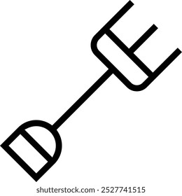 pitchfork icon. Thin linear style design isolated on white background