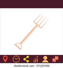 Pitchfork  icon. Vector design.
