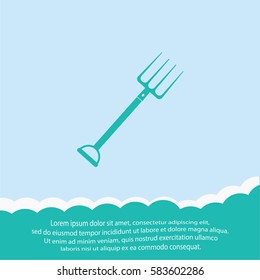 Pitchfork  icon. Vector design.