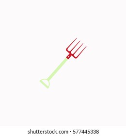 Pitchfork  icon Vector design. Colored illustration.