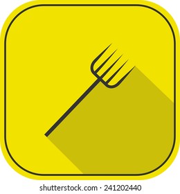 pitchfork icon. vector illustration