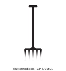 Diseño de símbolo de ilustración de vector de icono de horquilla