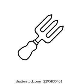 Pitchfork icon vector on trendy design