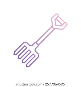 Pitchfork icon vector stock illustration