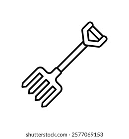 Pitchfork icon vector stock illustration
