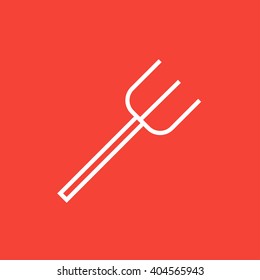 Pitchfork Linie Symbol.