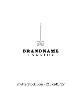 pitchfork logo template icon modern vector illustration