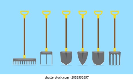 pitchfork set collection for farming with various model and flat style