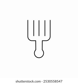 pitchfork thick icon sign vector