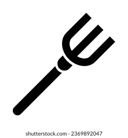 Pitchfork Vector Glyph Icon For Personal And Commercial Use.
