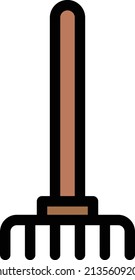 pitchfork Vector illustration on a transparent background. Premium quality symbols. Stroke vector icon for concept and graphic design.