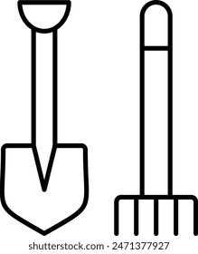 Pitchfork Vector Line Icon Design