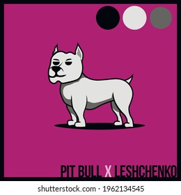 Pitt Bull vigorous and angry