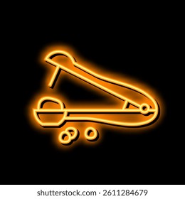 pitter cherry neon light sign vector. pitter cherry illustration
