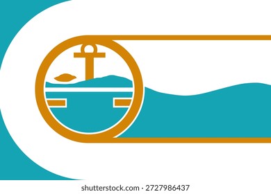 Pitsburg cidade bandeira vetor ilustração, Contra Costa County, Califórnia estado, Estados Unidos da América, EUA símbolo da cidade. Banner do emblema da cidade de Pittsburg. Adesivo da cidade de Pittsburgh.