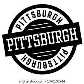 Pittsburgh black and white badge. City and country series.