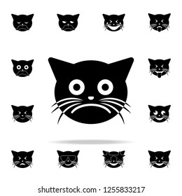 it's  a pity cat icon. cat smile icons universal set for web and mobile