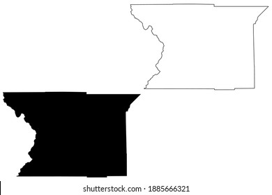 Piute County, State of Utah (U.S. county, United States of America, USA, U.S., US) map vector illustration, scribble sketch Piute map