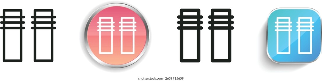 pivot icon. Thin Linear, Regular and Button Style Design Isolated On White Background