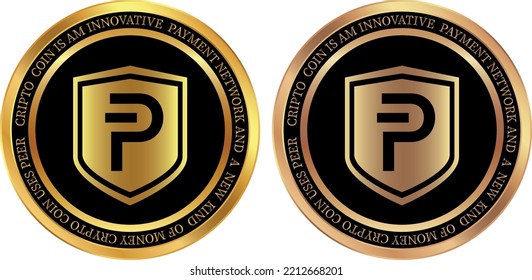 Pivx coin vector illustrations. 3d illustration.