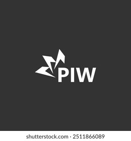 PIW letter logo design on white background. Creative  modern PIW letter logo design. Vector design.
Letters PIW, PIW logo  vector template.
