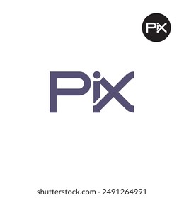 PIX Logo Letter Monogram Design